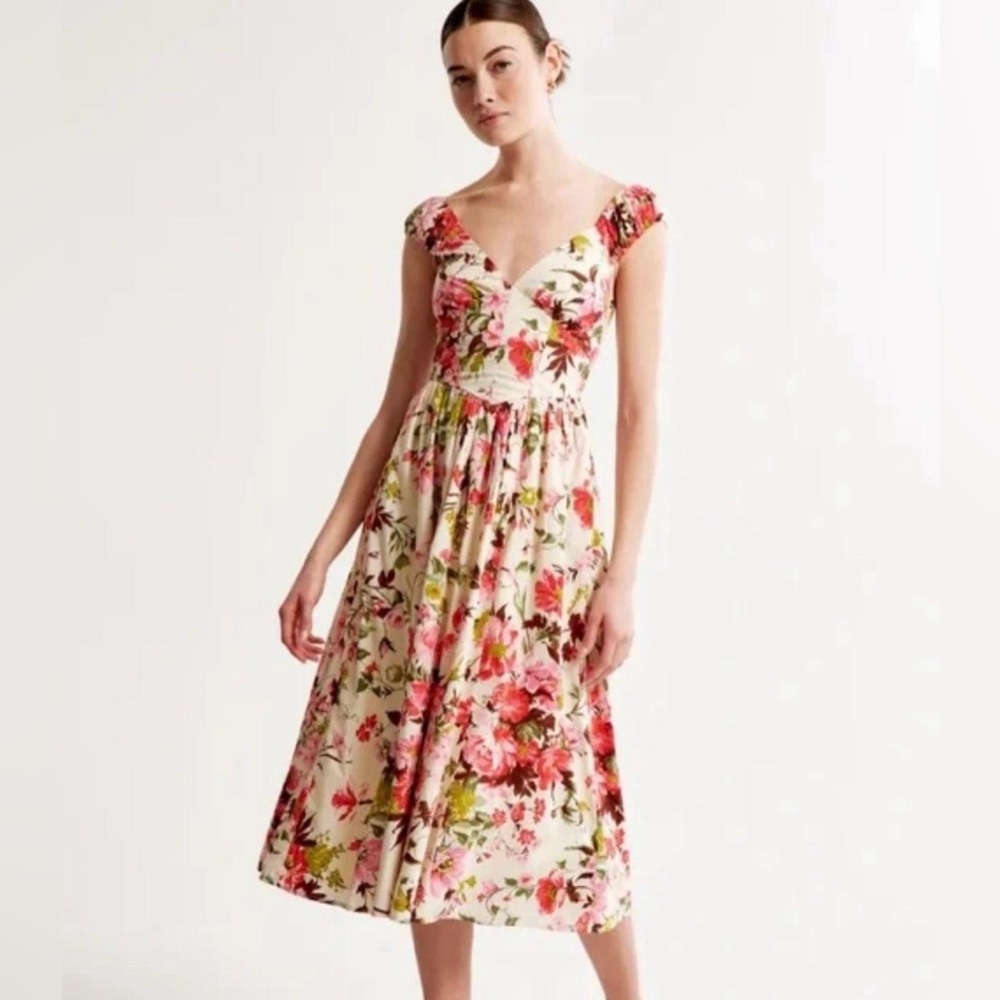 Abercrombie and Fitch Floral Midi Dress